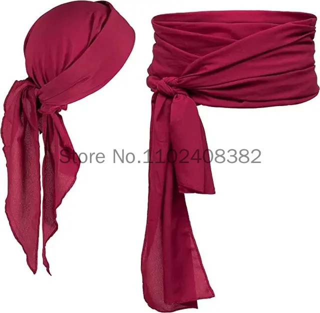 JenPen 5 Piezas De Disfraz De Pirata Renacentista Para Mujer, Con Corsé, Sombrero De Pirata, Collar, Parche Para Los Ojos Para Halloween, Cosplay Medieval (XXL