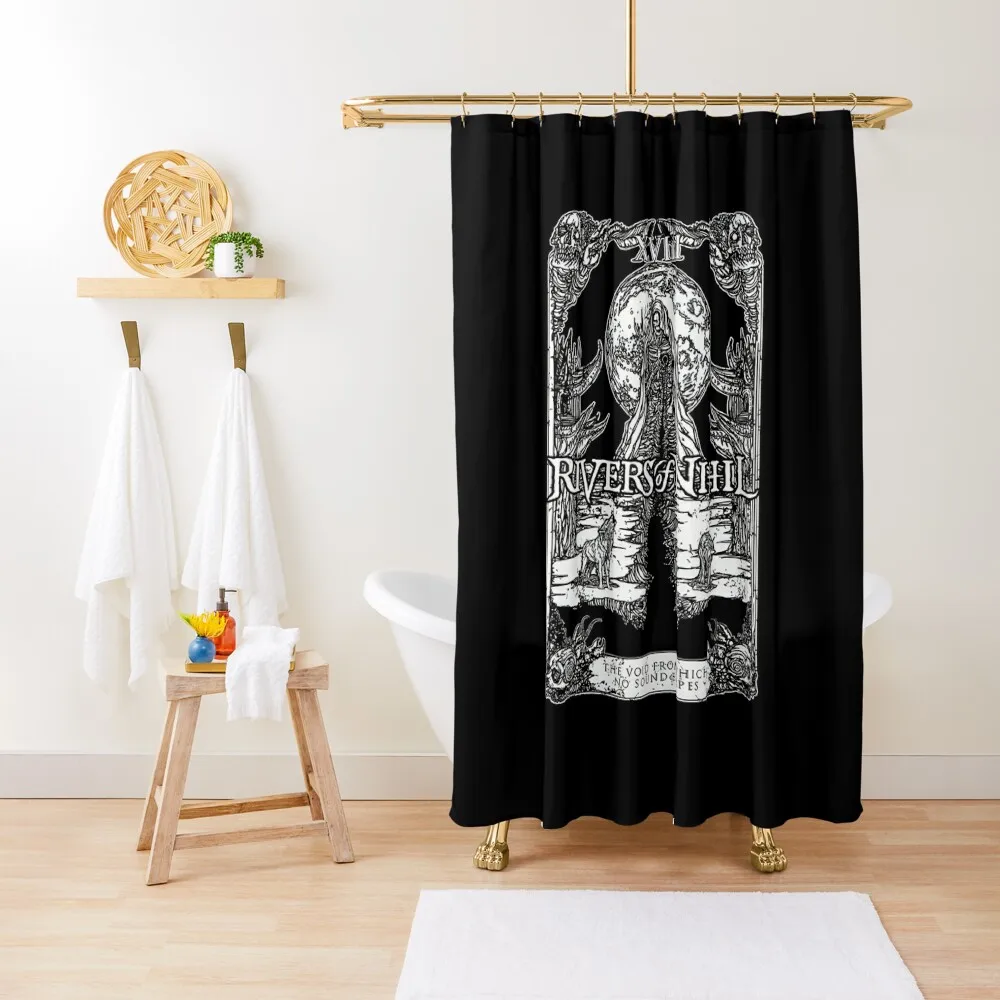 

the v0id from wh1ch no sound escap3 Shower Curtain In The Bathroom Curtain