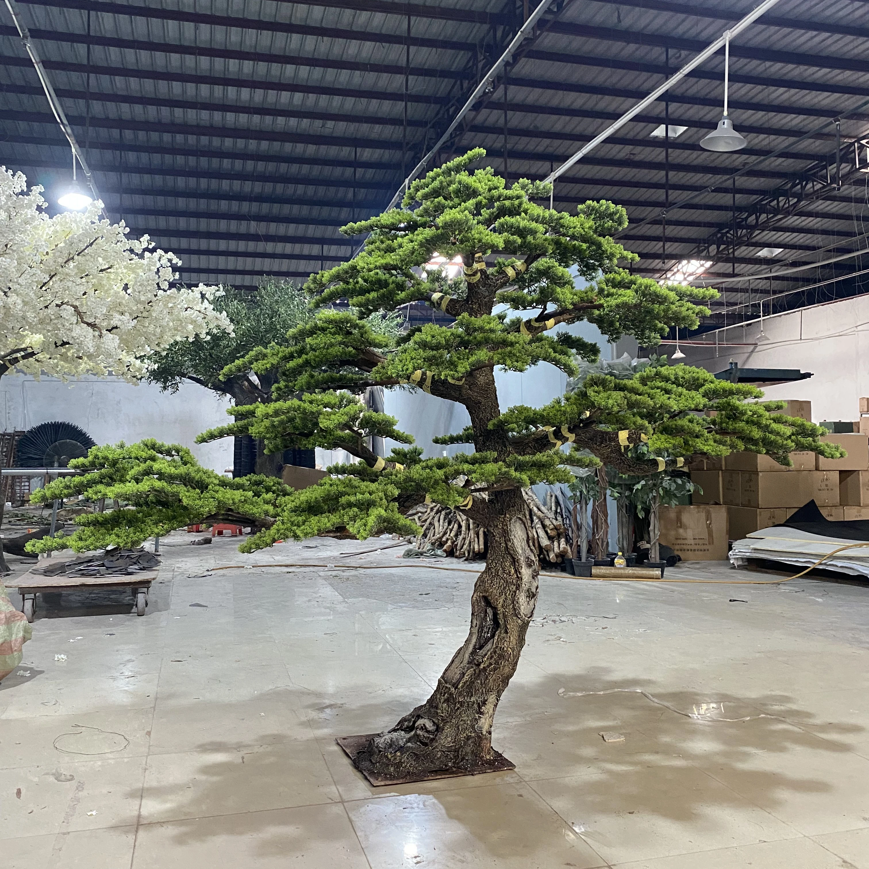 Artificial Pine Branches Large Potted Plants Simulate Large Pine Trees Artificial Cedar Trees for Home Office Decoration