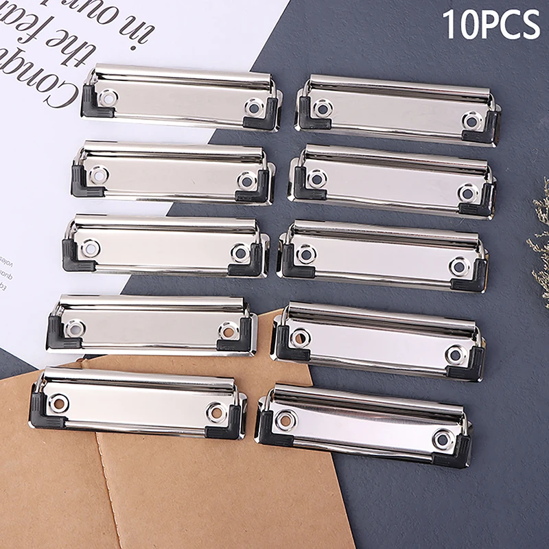 8 Pinces Métalliques Pour Bureau - Idéales Pour Menus, Papiers, Dossiers A4 - 12