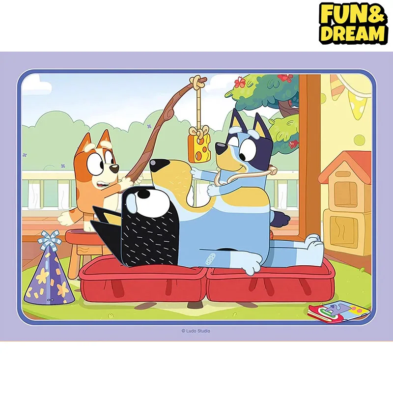 Ravensburger Genuine Bluey Family Cartoon Puzzle Toy 4-In-1 Puzzle Toys For Children Educational Toys Birthday Present 6