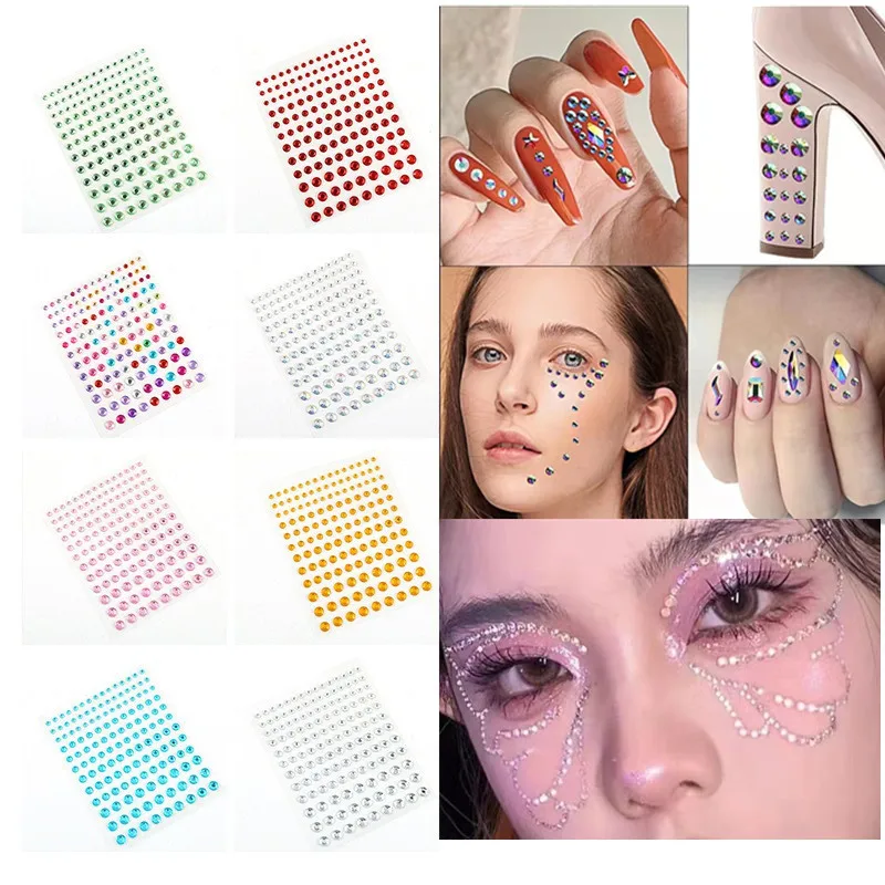 Glitter Diamond Eyeliner Eyeshadow Makeup Rhinestone Stickers Face Jewelry Eyes Stage Party Decoration Crystal Tattoo Stickers tattoo sticker rhinestone stickers makeup stickers makeup rhinestone stickers makeup accessories