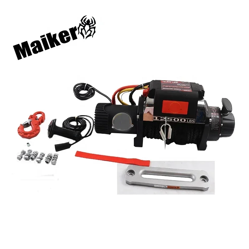 

12000lbs Electric Nylon Winch for Jeep Wrangler JK 12v Offroad Car Accessories