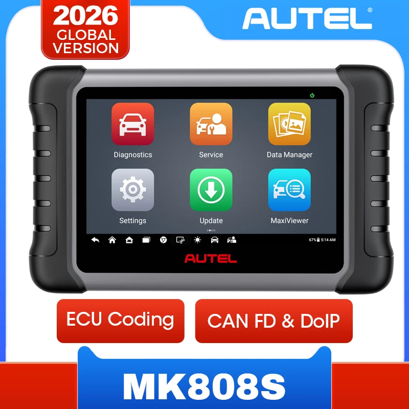 Samochodowe narzędzie diagnostyczne Autel MaxiCOM MK808 MK808S Skaner OBD2 Dwukierunkowa diagnostyka sterowania Narzędzia samochodowe Czytnik kodów TPMS