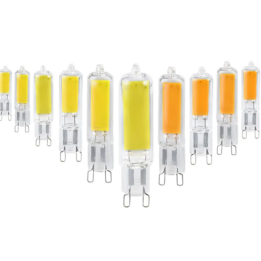 10pcs G9 Led Light Bulb 6w 9w 12w 15w Super Bright Ac 220v 240v Glass