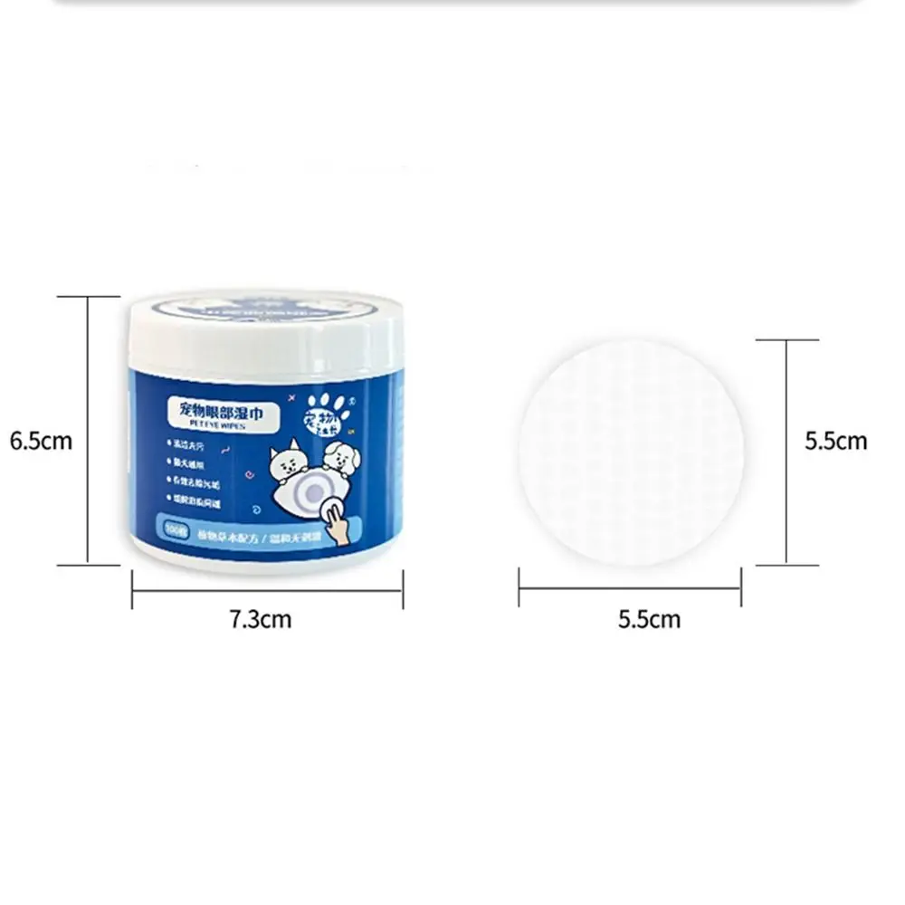 No Irritation Pet Eye Wipes for Dog Cat Tearmark Cleaning