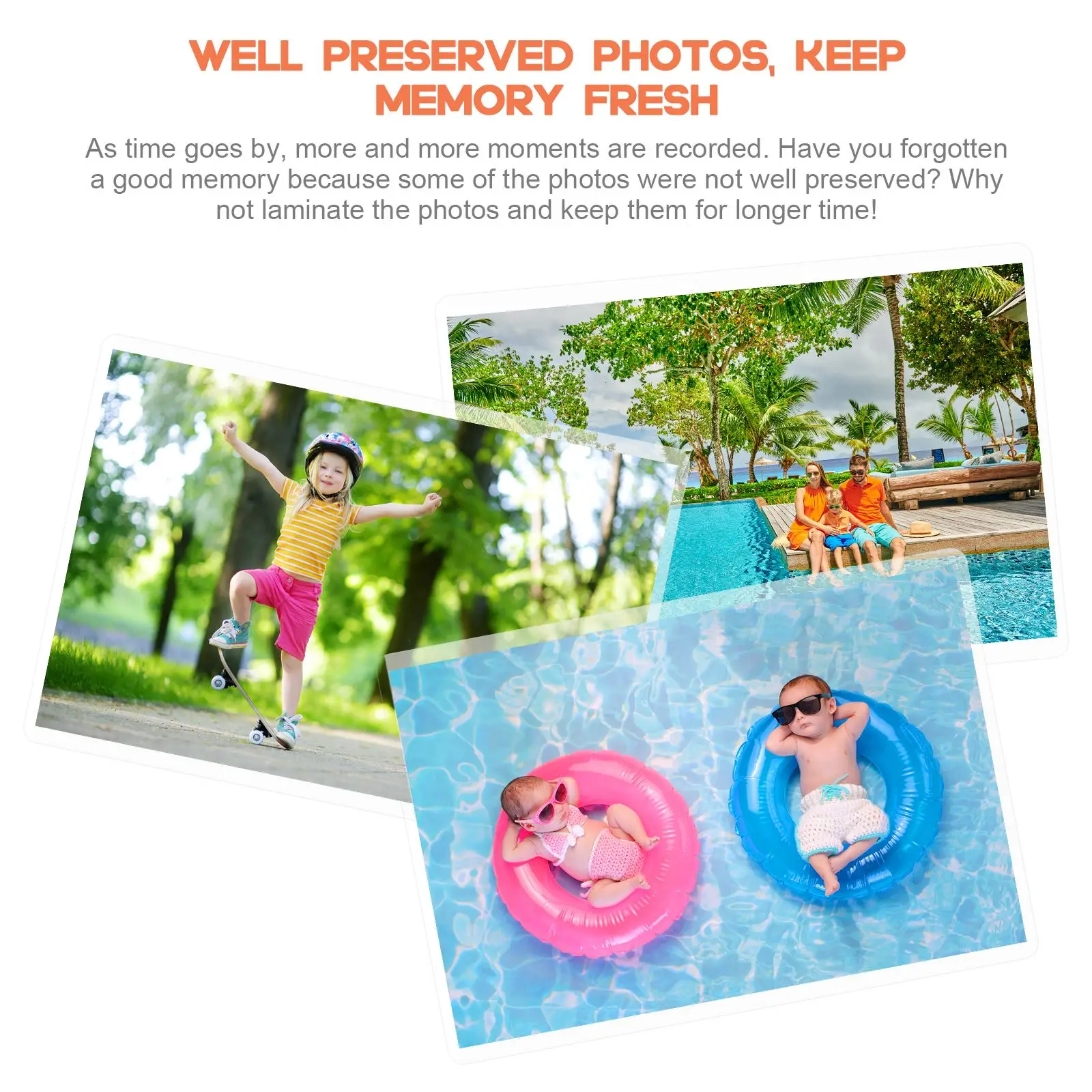 200pcs Transparent Lamination Film Thermal Laminating Sheets Photo Storage Plastic Sheets Waterproof Sticker Paper lamination film