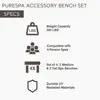 2 Medium and Tall PureSpa Benches 4 Person Above Ground Spas Seating and Storage Solution Round Spa Models with 77in Diameter 4