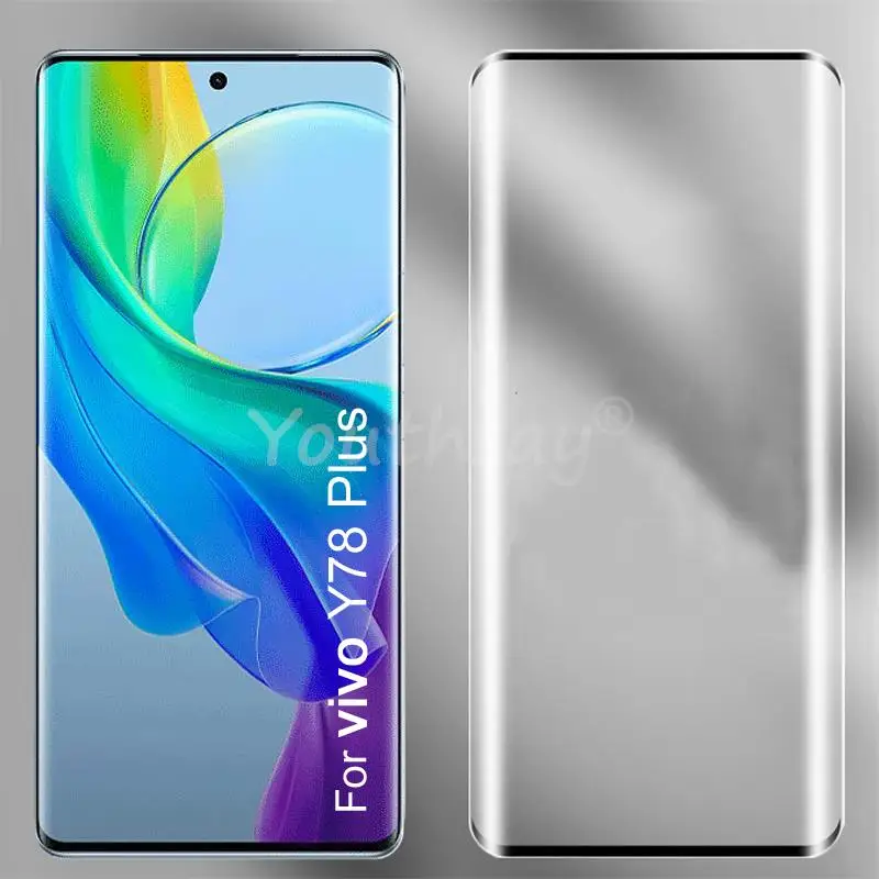 

ДЛЯ vivo Y78 Plus стекло 3D изогнутое стекло для экрана VIVO Y78 Plus Защитная пленка для объектива vivo Y78 Plus закаленное стекло