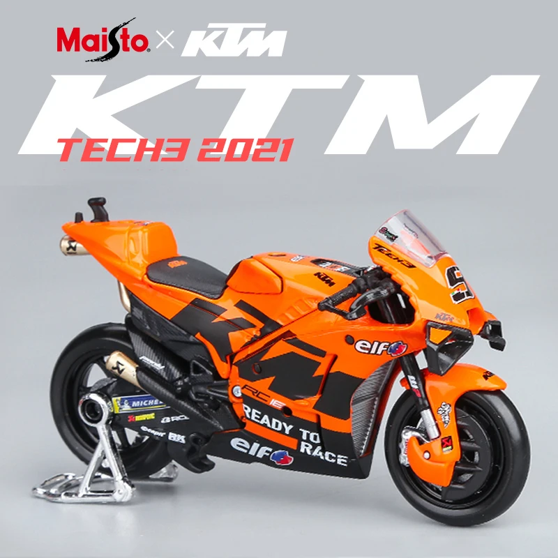 

1:18 литые из сплава 2021 KTM TECH3 No.9 модель мотоцикла Коллекция игрушек Kawasaki Модель H2R Ducati уличный автомобиль GP гоночный игрушечный автомобиль