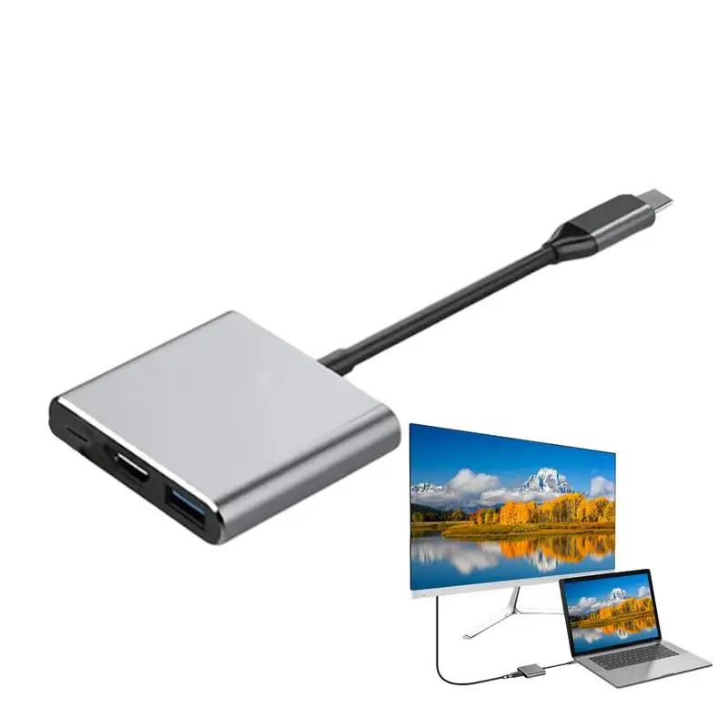 4K USB C Hub Multiport Adapter with Fast Charging