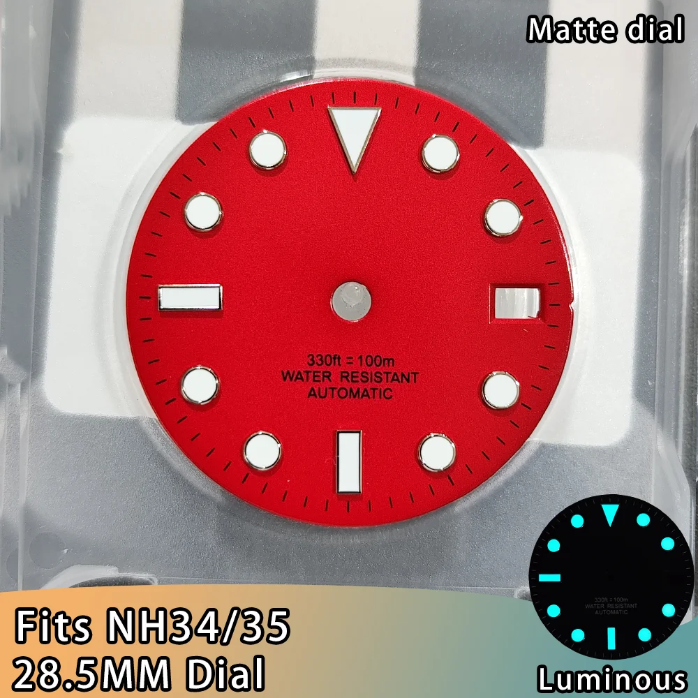 Enhanced White Watch Dial with BGW9 Blue Luminous Feature - 28.5mm