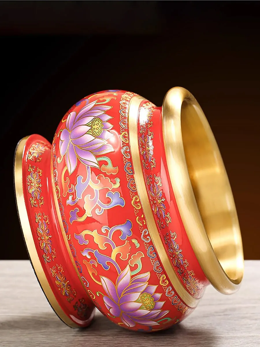 Pure copper lotus incense burner Indoor, temples offer incense burners Bodhisattva, immortal family, tribute ornaments