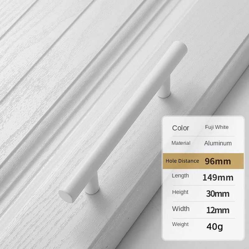 Simplicity Fuji White Kitchen and Furniture Handles