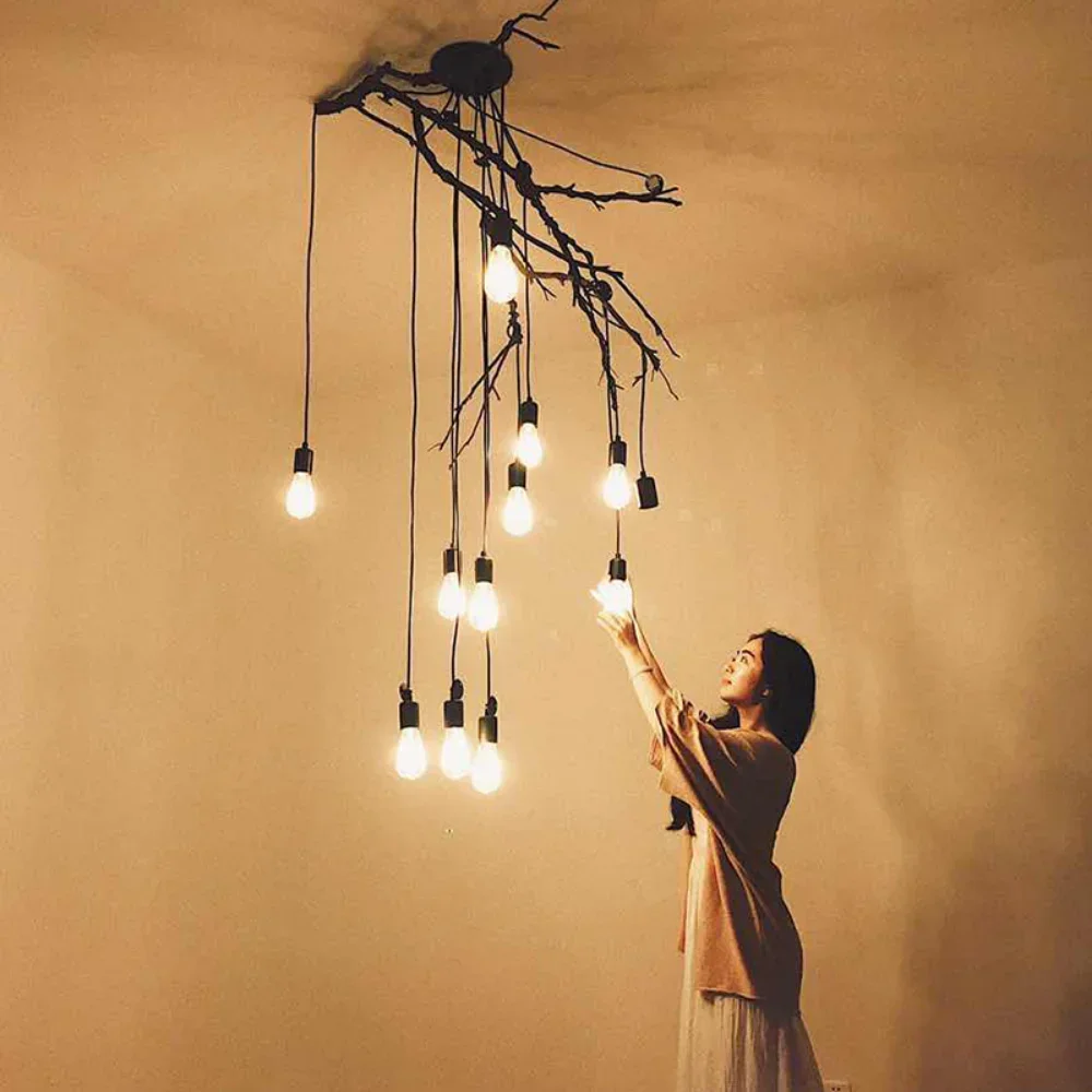 3/6/8/10 Heads Nordic Spider Chandelier Industrial Pendant Lamp E27 Loft Edison Industrial AC 110-220V Hanging Pendant Lights 4