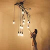 3/6/8/10 Heads Nordic Spider Chandelier Industrial Pendant Lamp E27 Loft Edison Industrial AC 110-220V Hanging Pendant Lights 4