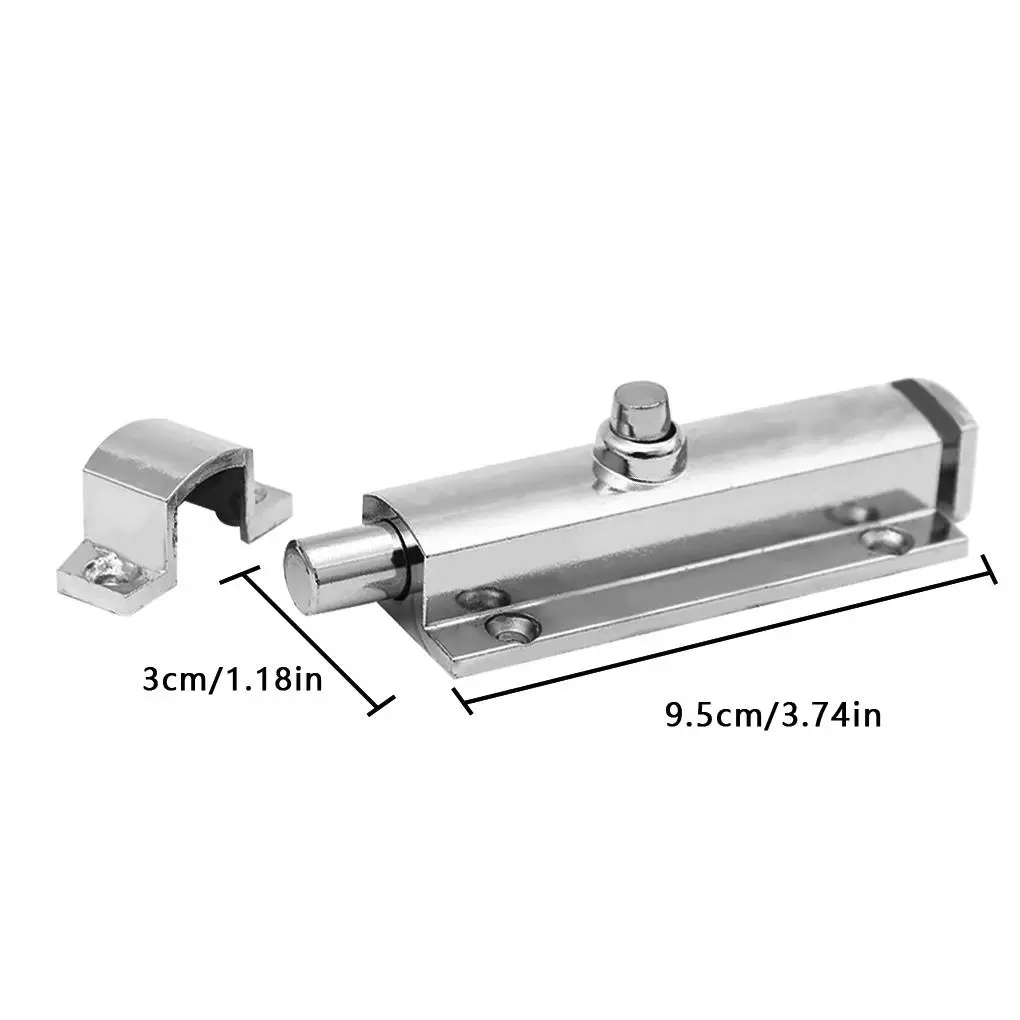 Description Picture 5 of item1pc Furniture Door Bolts Latch Locks Alloy Sliding Door Chain Latch Security Hardware Automatic Gate Cabinet Bolt Lock For Gate