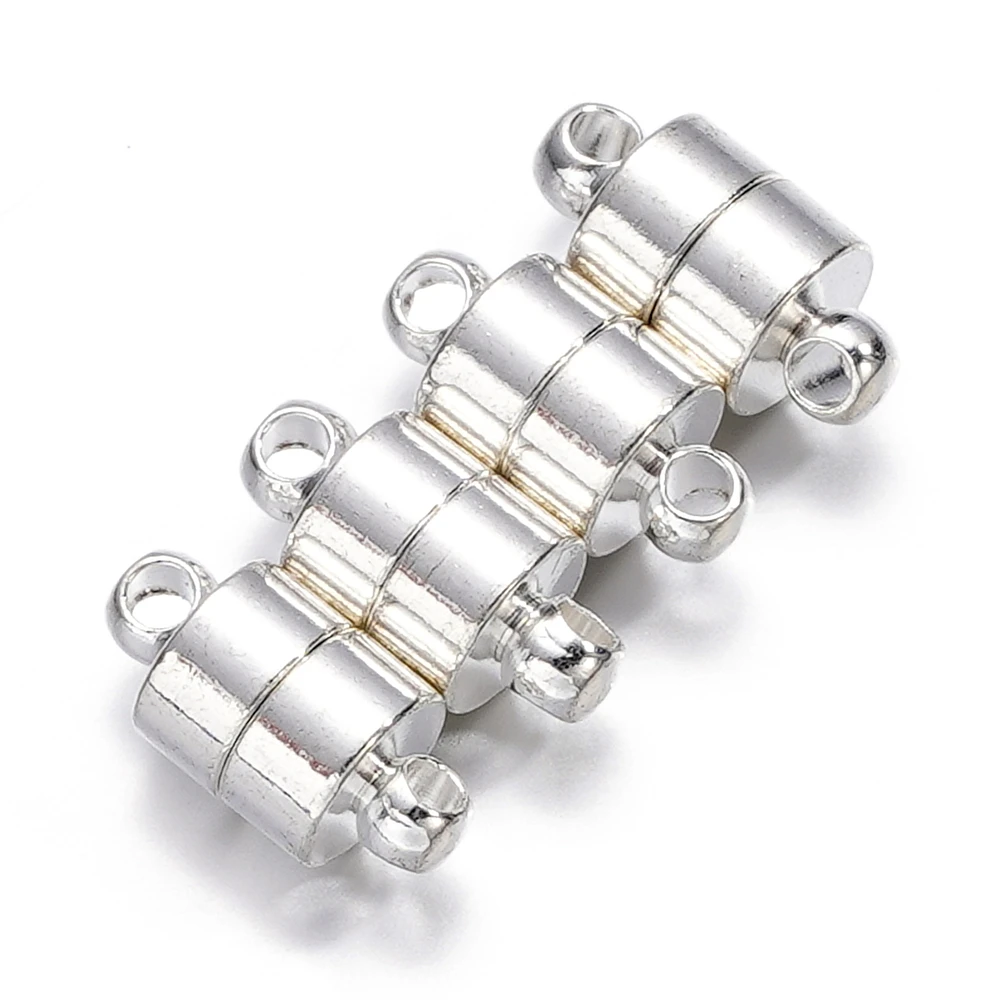 Elegant 6mm Silver/Gold Magnetic Clasp Set