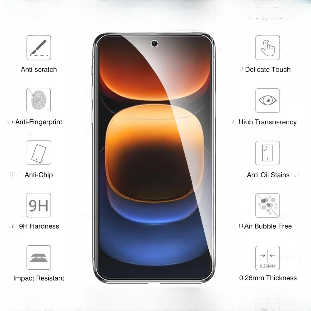 투명 필름 유리 화면 보호대, Vivo Vivo Iqoo 11 12 Z7 Z7X Neo7 Neo8 Neo8 보호 HD 강화 유리, 스크래치 방지, 4 개