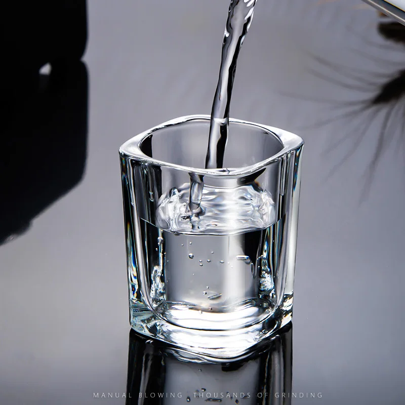 White Wine Glass Cup Shot Glass Set Thicken Borosilicate Spirit Party Bar KTV Shot Glasses Drinkware Set Whisky Cups wine cup wine glass spirits cup drinking glasses