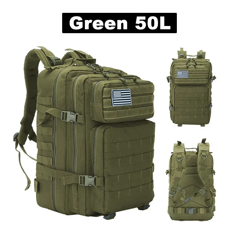 3P School Pack Molle Pack For Trekking Hunting Bag 50L Man Tactical Backpacks Outdoor Traveling Bags Outdoor 5