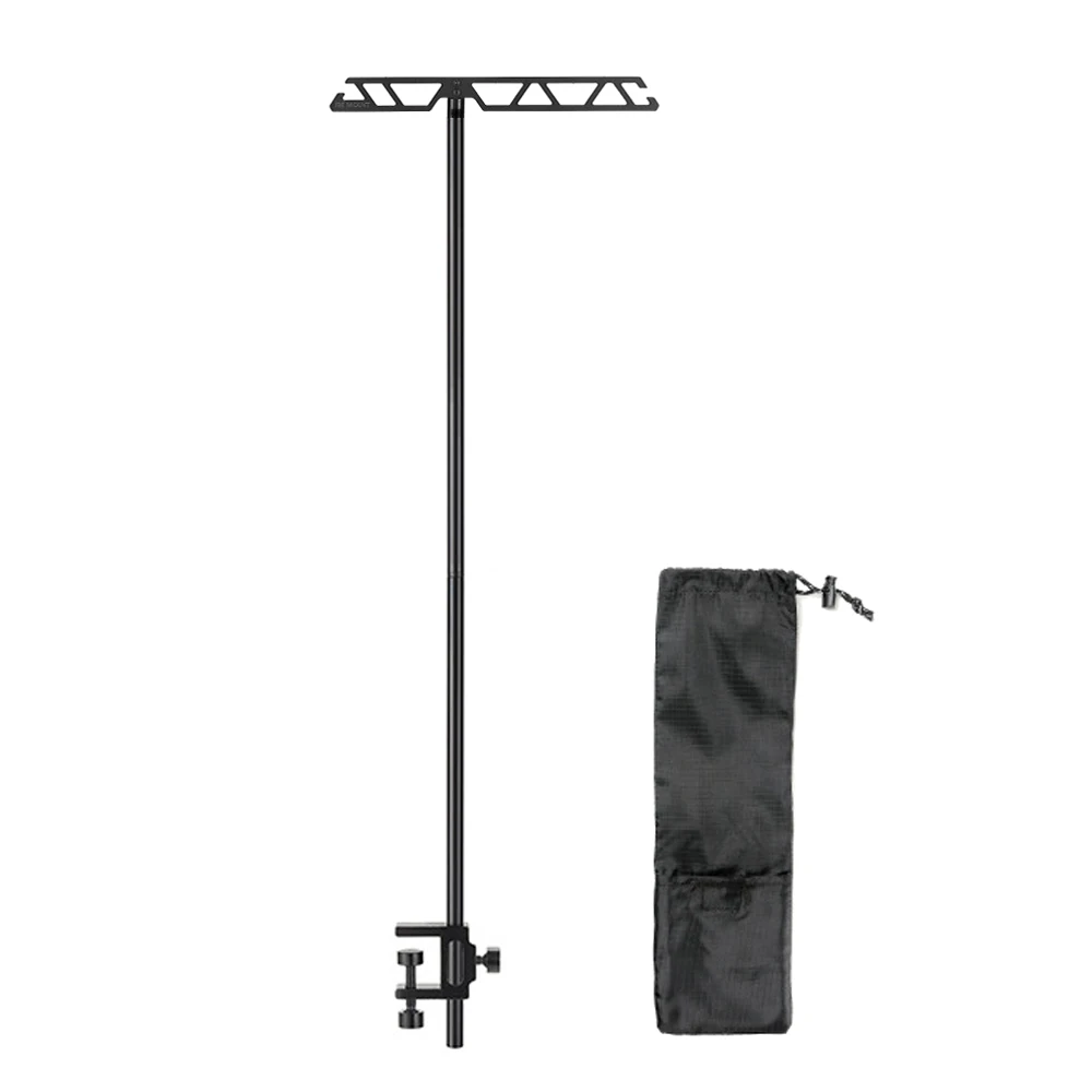 

Ground Nail and Desk-Mounted Dual Use Camping Detachable Lamp Holder Practical High Strength Metal Outdoor Hiking Light Bracket