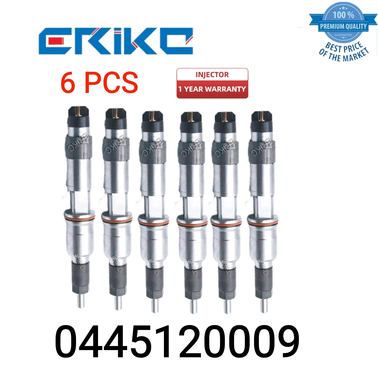 

6 PCS 0445120009 Nozzle Injector 0 445 120 009 Auto Common Rail Injector 0445 120 009 Injector Diesel fit for Renault