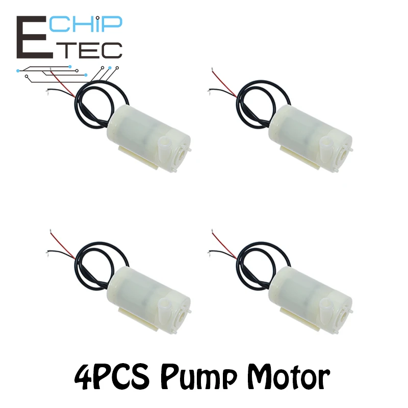 

Free shipping 4PCS Mute Mini Micro Submersible Pump Motor Water Pumps DC 3-5V 70-120L / H Water Pump
