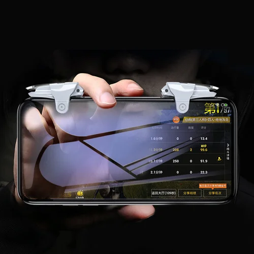 휴대폰 ABS 합금 게임 컨트롤러 핸들, PUBG 조이스틱 조준 슈팅 L1R1 키 버튼, 아이폰 안드로이드 게임 트리거 3