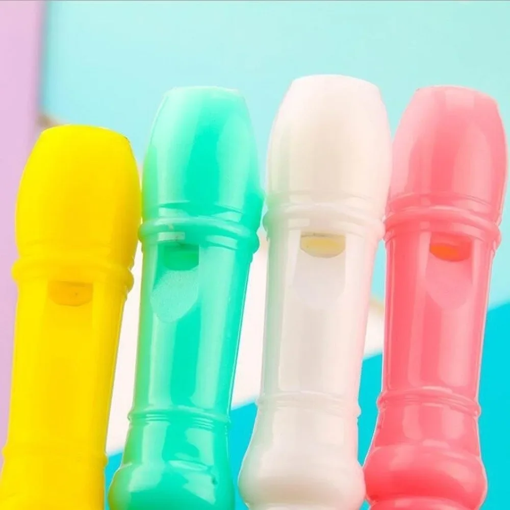 4pcs School Stationery Candy Color Mini Clarinet Shape Gel Creative Cartoon Flute Pen Student Gifts Education Study Supplies