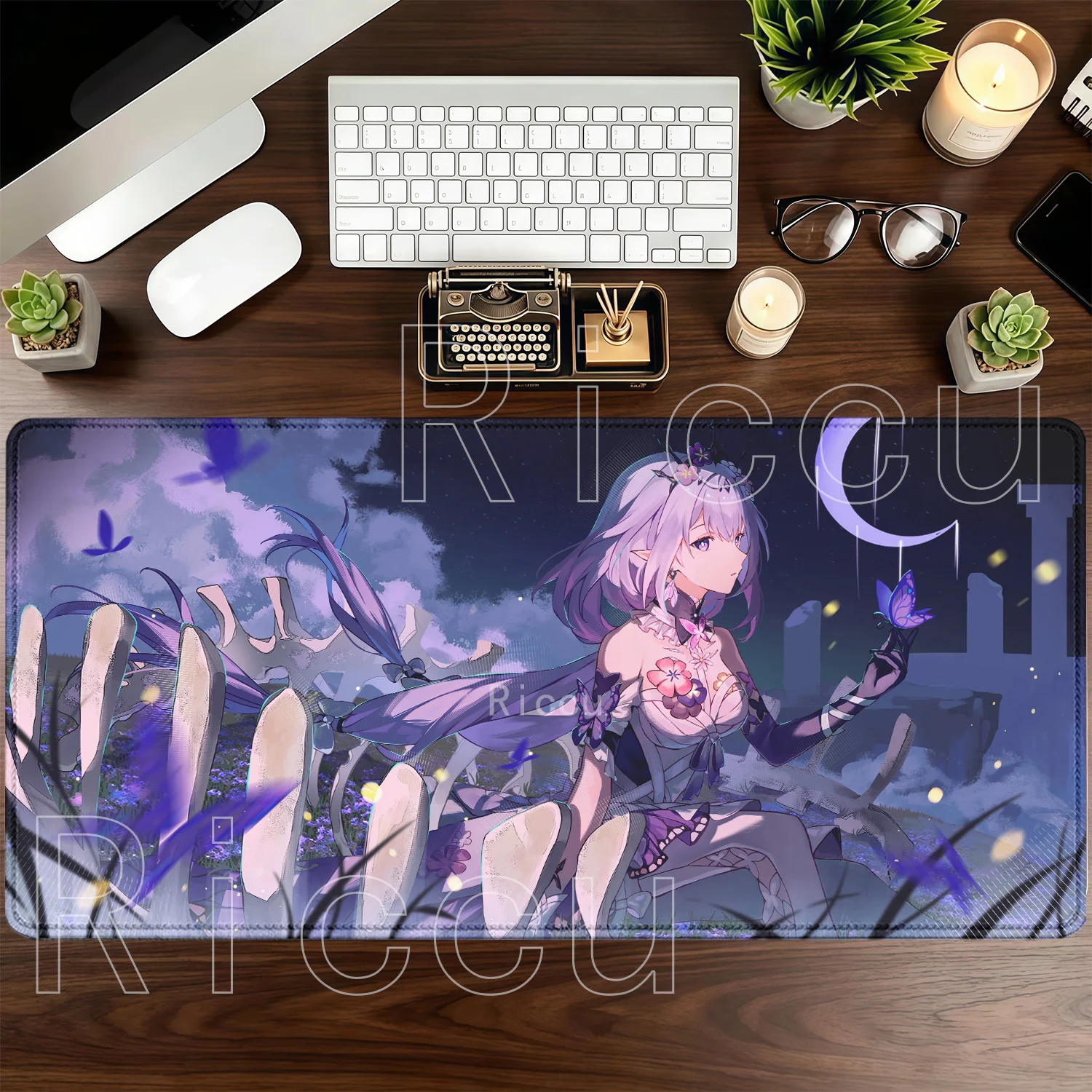 Anime Sexy Girl Large Gaming Mouse Pad with Nonslip Base - HD Printed Desk Mat