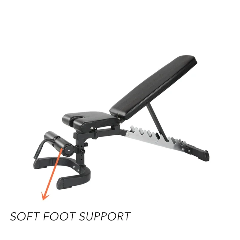 Home Training Gym Muscle Exercise Fitness Stable Cross Fit 6 level Adjustable Sit Up Bench