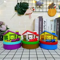 NEW Electronic Piggy Bank Cute Mouse And Cat Money Box With Music Coins Saving Box Desk Toy For Kids Birthday Christmas Gift 1