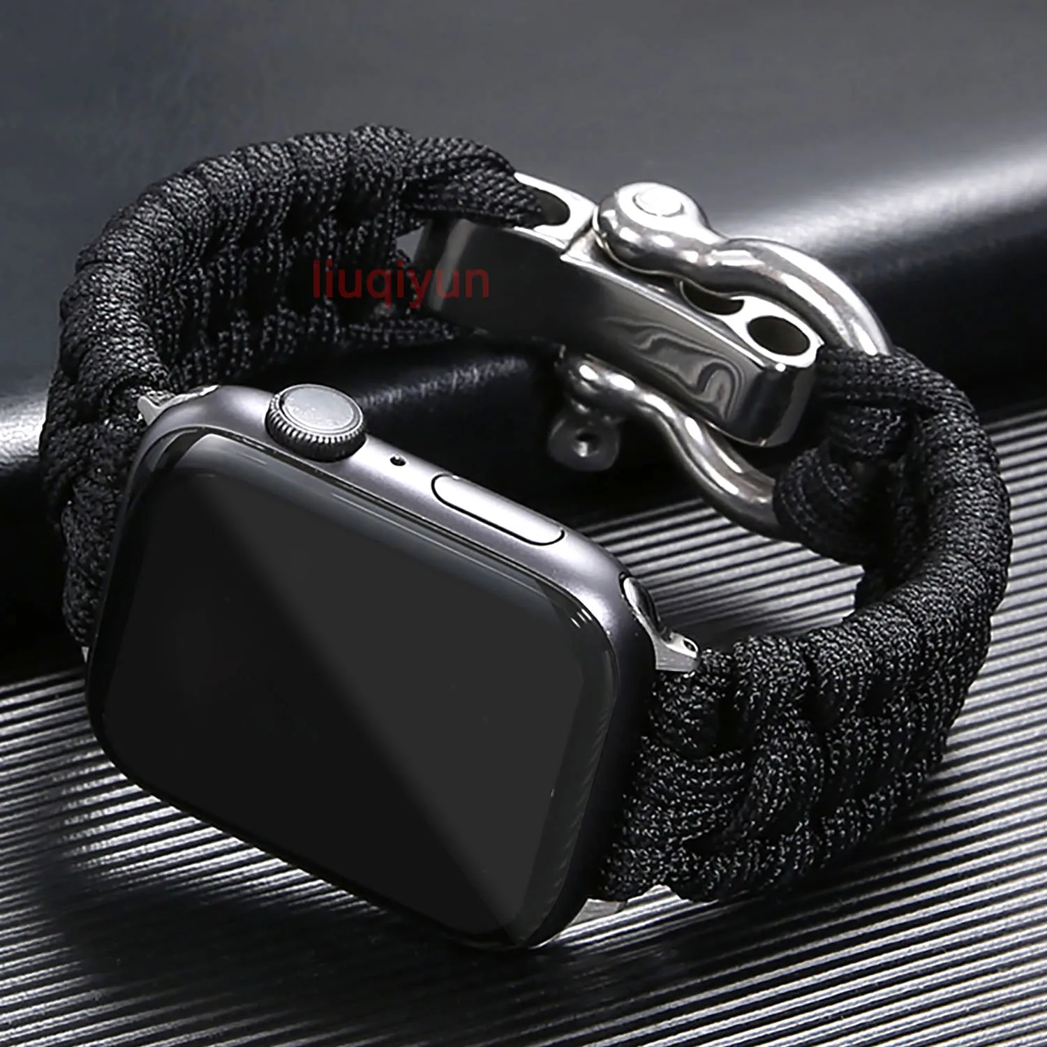 

Nylon Umbrella Rope Strap For Apple Watch Band Ultra 49mm 8 7 45mm 41mm Bracelet iWatch Strap Series SE 6 5 4 3 44mm 42mm 40mm