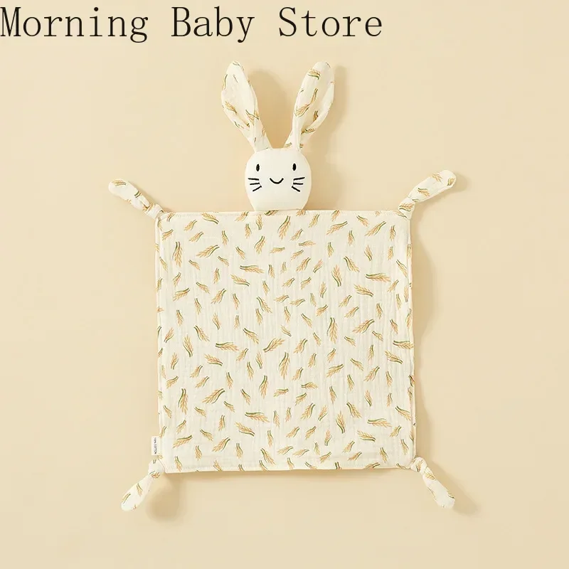 Cartoon Printing Soothing Towel Baby Blanket Cotton Gauze Baby Infant Sleeping Doll Saliva Towel Toddler Toys Babies Items 5