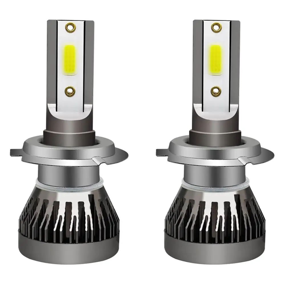 Zethors H7 LED Headlight Bulbs, 2 PCS 80W 16000LM 6000K Wireless