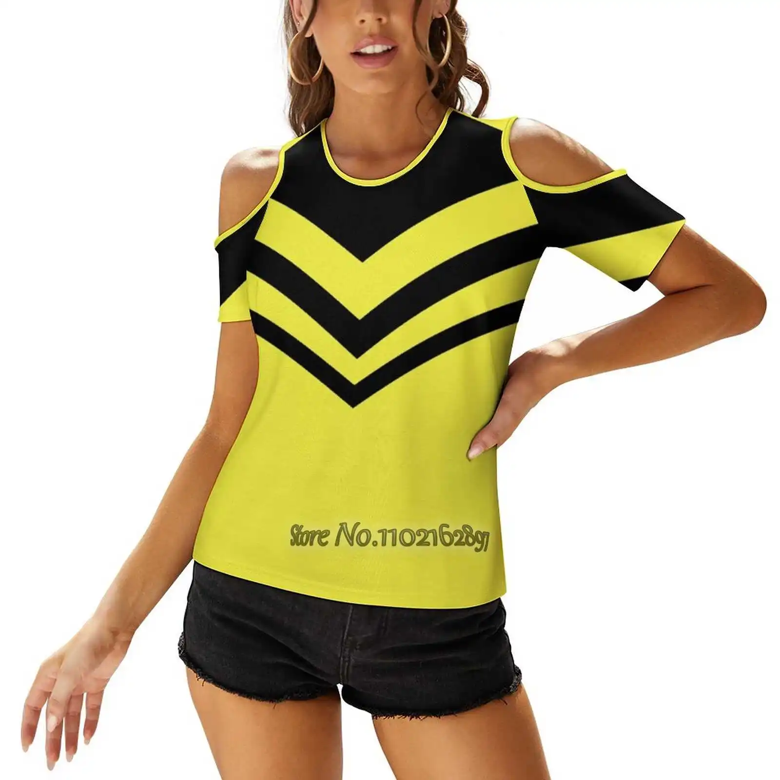 Queen Bee Sexy T-Shirt Casual Top Pullover Donna Top Back Allacciatura T-Shirt Ml Venom Sting Y2K Vestiti T-Shirt T-Shirt