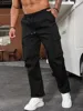 2024 Amazon Summer New Men's Work Pants European and American Independent Station Drawstring Multi Pocket Casual Pants 1