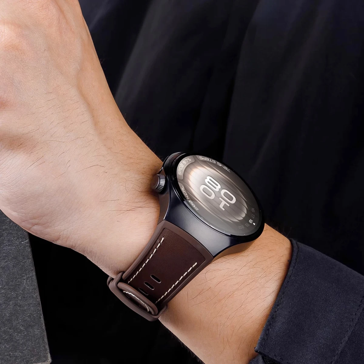Luxury Leather Quick-Release Strap for Smartwatches - Premium No-Gap Design