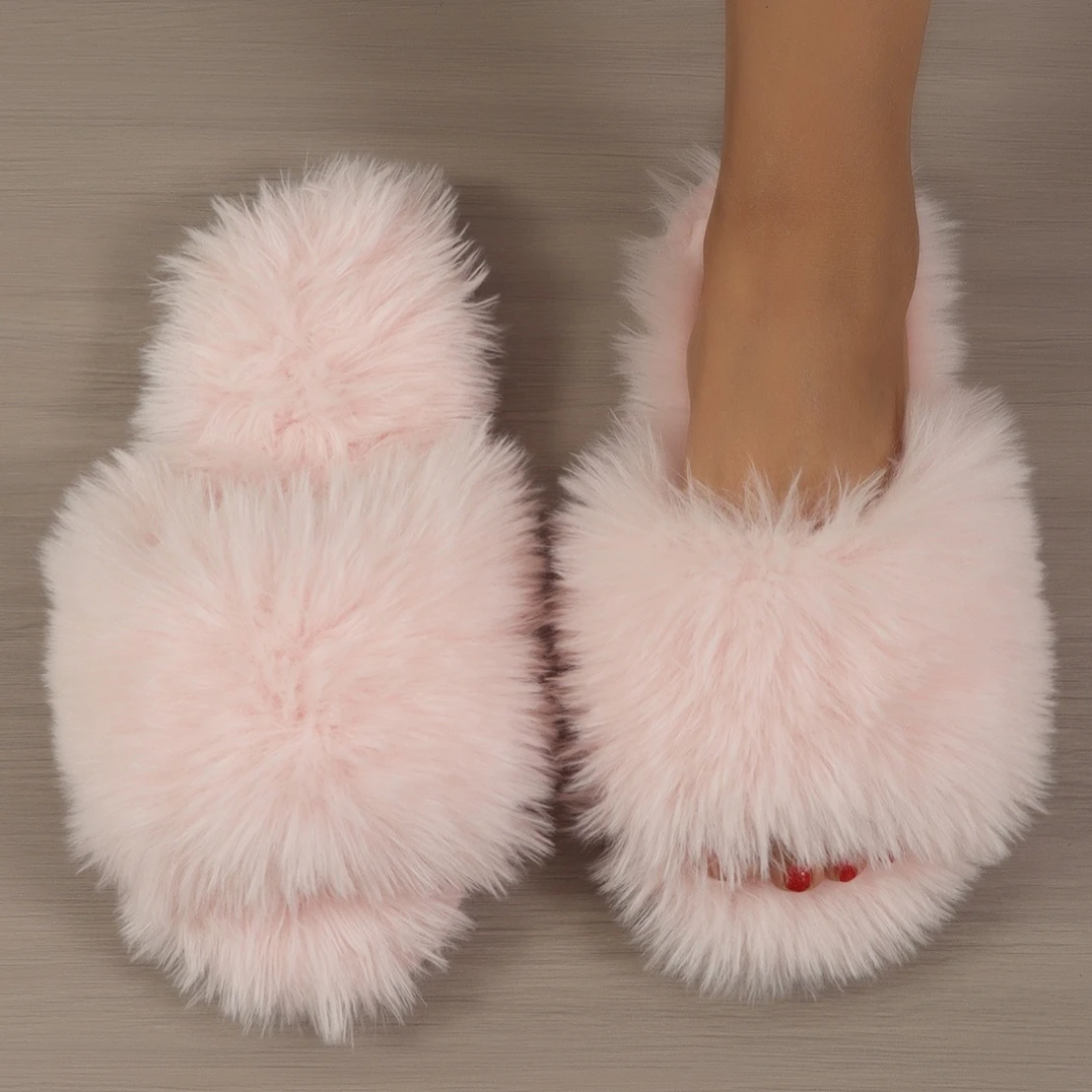 High Top Unisex Ankle Slippers - Warm Plush, Anti-slip