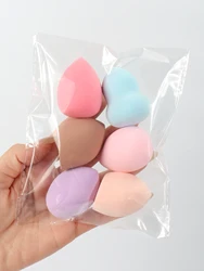 Versatile Beauty Sponge Set - Multi - Pack of Assorted Colors & Shapes for Effortless Makeup Application (6Pcs)