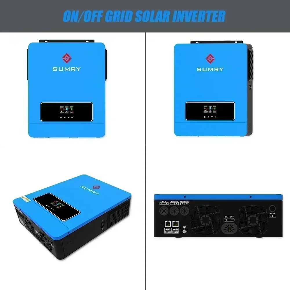 3.6kw/4.2/6.2KW ON/off Gird Solar Inverter 24V 48V 220V 120V Pure Sine Wave MPPT Solar Charger Hybrid Solar Inverter solar inverter sine wave inverter power inverter