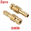 2pcs (6mm/8mm/10mm) Gas Water Male Adapter Quick Connector For TIG Welding Torch Intake Metal Connectors Tips TIG Welding Tools 5