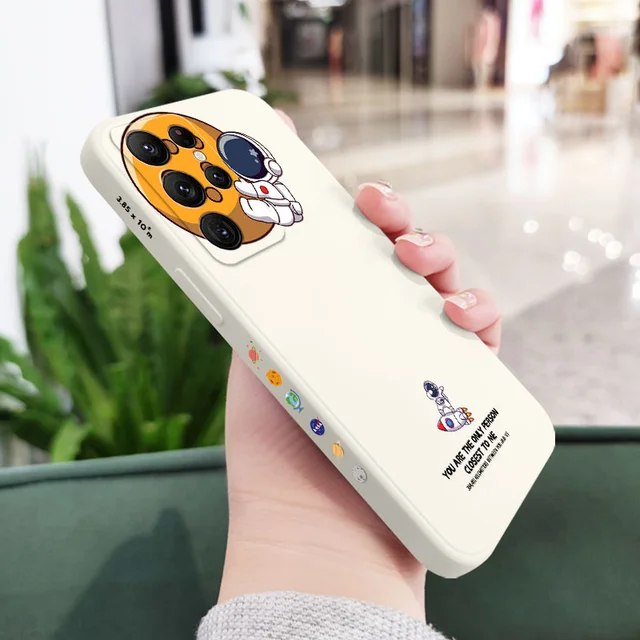 Travel Around Space Phone Case For Samsung Galaxy S22 S21 S20 Ultra Plus FE S10 S9 S10E Note 20 ultra 10 9 Plus Cover White 2