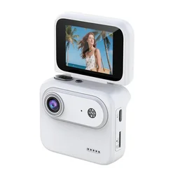 Lenovo 4K Ultra HD Vlog - Ready Camera with Flip Screen and Image Stabilization (White)