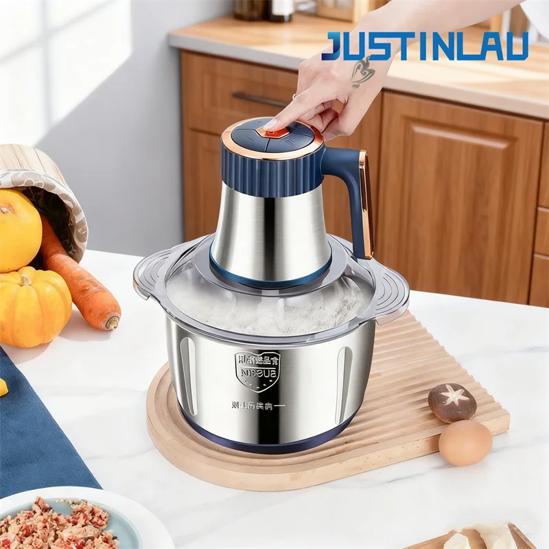 Stainless Steel Electric Meat Grinder Food Processor Chopper