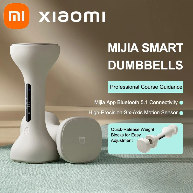 Xiaomi Mijia Smart Dumbbells Men and Women Home Fitness Muscle Shaping Arm Light Weight LED Display Suitable For Mi Home APP
