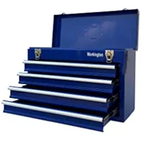 Workington Portable Metal Tool Chest with 4 Drawers, 20" 4-Drawer Tool Chest Cabinet with Ball Bearing Drawer Slides, Steel Tool 2