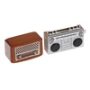 1PC 1:12 Dollhouse Miniature Furniture Mini Vintage Metal Radio Retro Radio Model Toys Pretend Play Doll House Accessories 1