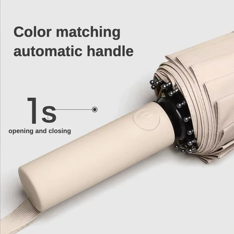 Fully Automatic Umbrella For Men Womens Large Folding 32 Bone Windproof Waterproof Sun Uv Sunshade Rain Umbrella Travel